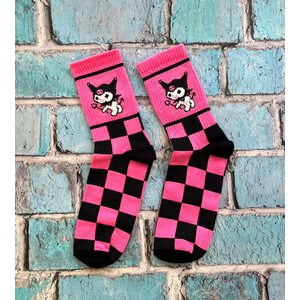 Носки Куроми: Hello Kitty розово-черные (36-39)