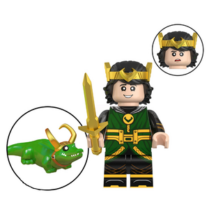 Фигурка Lepin подросток Локи с крокодилом: Локи (Loki with a crocodile: Loki)