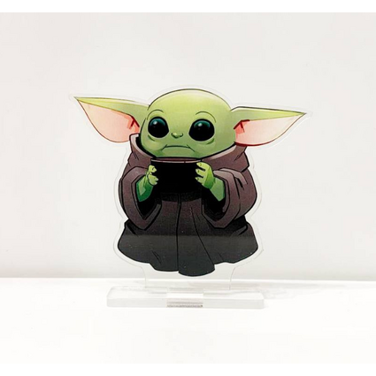 Акриловая фигурка Малыш Йода: Мандалорец (Baby Yoda: Mandalorian) 9 см.
