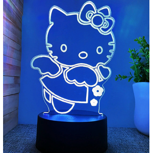 Светильник Hello Kitty 3D