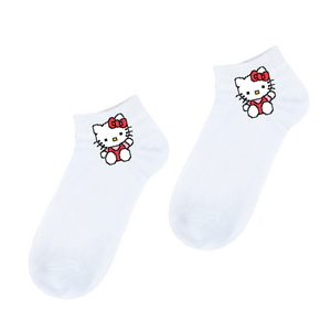 Носки Hello Kitty (1) низкие (32-36, белые)