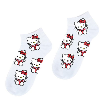 Носки Hello Kitty (2) низкие (32-36, белые)