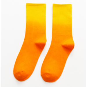 Носки Градиент желто-оранжевый высокие (36-41)