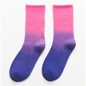 Носки Градиент розово-фиолетовые высокие (36-41)