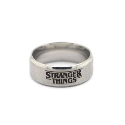 Кольцо Очень странные дела (Stranger Things) серебряное размер 7