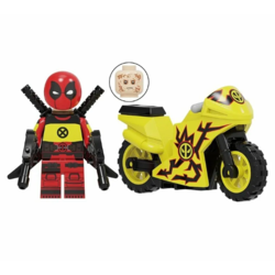 Фигурка Lepin Дэдпул на мотоцикле: Сила Икс (Deadpool on a motorcycle: X-Force)