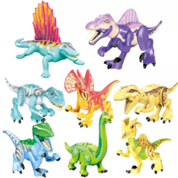 Фигурка Lepin Динозавр яркий в ассортименте (набор 8 шт.)
