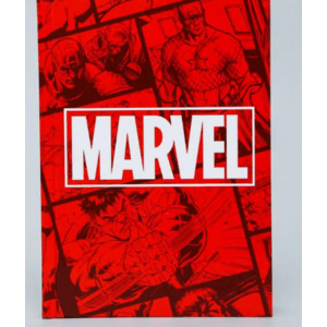 Ежедневник Marvel красный А5 в твердой обложке