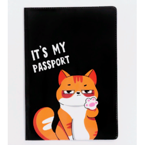 Обложка на паспорт Рыжий Кот "It's my passport"