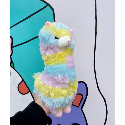 Мягкая игрушка Альпака разноцветная 33 см. в ассортименте