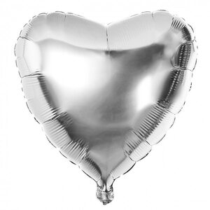 Шар Agura Сердце Серебро 76 см
