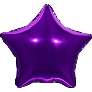 Шар Звезда фиолетовый 46 см.
