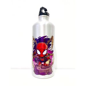 Фляжка серебряная Человек-Паук (Spider Man) 600 мл.