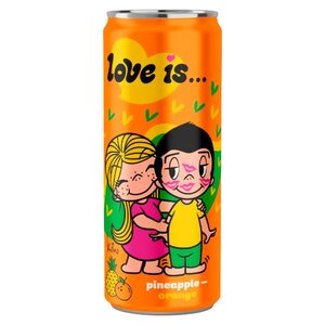 Газированный напиток Love is Ананас - Апельсин 330 мл.