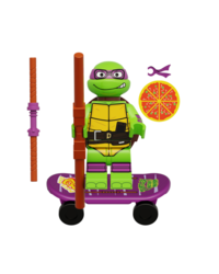 Фигурка Lepin Донателло на скейте 2023: Черепашки-ниндзя (Donatello: Teenage Mutant Ninja Turtles 2023)