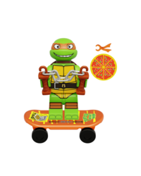 Фигурка Lepin Микеланджело на скейте: Черепашки-Ниндзя 2023 (Michelangelo: Teenage Mutant Ninja Turtles 2023)