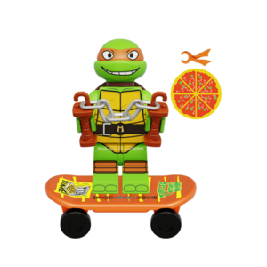 Фигурка Lepin Микеланджело на скейте: Черепашки-Ниндзя 2023 (Michelangelo: Teenage Mutant Ninja Turtles 2023)