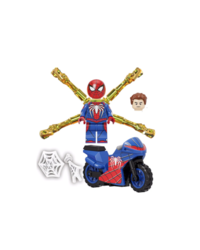 Фигурка Lepin Человек-Паук на мотоцикле (Spider Man)