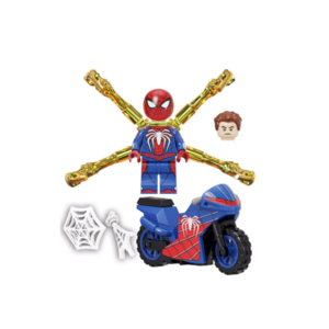 Фигурка Lepin Человек-Паук на мотоцикле (Spider Man)