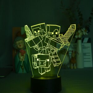Светильник Майнкрафт (Minecraft) 3D