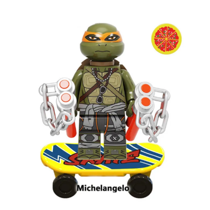 Фигурка Lepin Микеланджело на скейте: Черепашки-ниндзя (Miсhelangelo: Teenage Mutant Ninja Turtles)