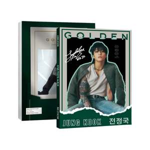 Фотобук Golden Jung Kook (40 л.) + закладки (2 шт.) + карточки (2 шт.) + наклейки (72 шт.)