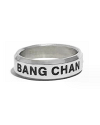 Кольцо Бан Чан (Bang Chan): Stray Kids со стразом серебряное