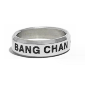 Кольцо Бан Чан (Bang Chan): Stray Kids со стразом серебряное