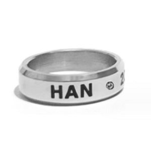 Кольцо Хан (Han): Stray Kids со стразом серебряное