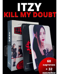 Набор карточек Itzy Kill My Doubt (60 шт.) + наклейки (32 шт.)