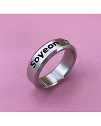 Кольцо Соен: (G)I-DLE (Soyeon: (G)I-DLE) со стразом серебряное размер 7 ххх