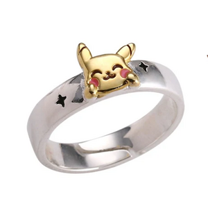 Кольцо Пикачу (Pikachu) серебряное (безразмерное)