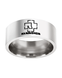 Кольцо Рамштайн (Rammstein) серебряное размер 8