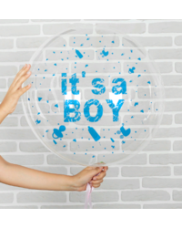 Шар Прозрачный "It's a Boy" 50 см.