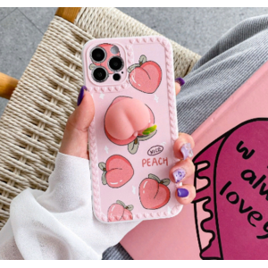 Чехол Персики со сквишем IPhone 12Pro