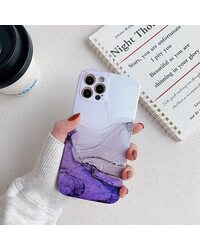Чехол Мрамор фиолетовый IPhone 12
