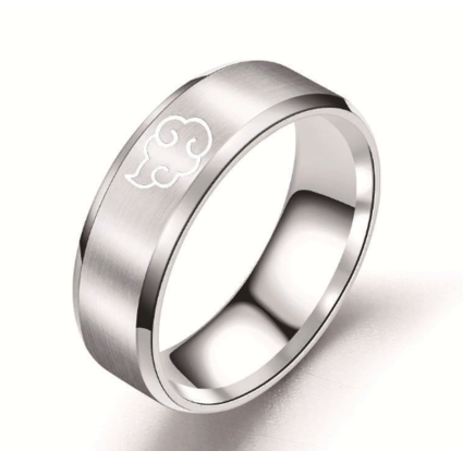 Кольцо Знак Акацуки серебряное размер 6