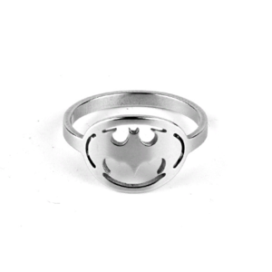 Кольцо Бэтмен объемное серебряное размер 8