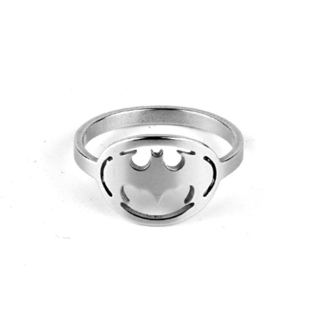 купить Кольцо Бэтмен объемное серебряное размер 8, в Ростове с доставкой