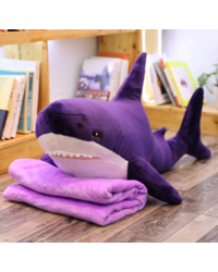 Мягкая игрушка Акула фиолетовая 90 см.