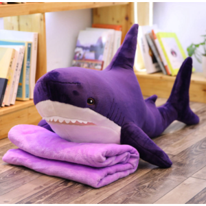 Мягкая игрушка Акула фиолетовая 90 см.
