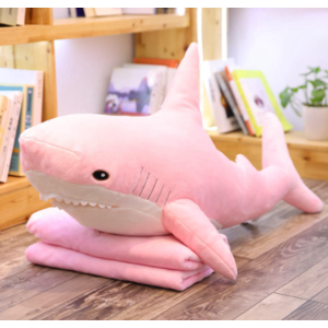 Мягкая игрушка Акула розовая 90 см.