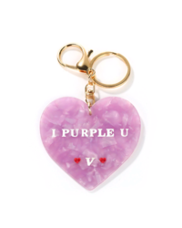 Брелок Сердце "I purple U" V: BTS фиолетовый