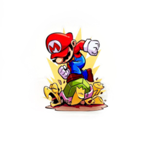 Акриловая фигурка HandMade+ Марио (Mario) 10,5 см.