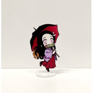 Акриловая фигурка HM Незуко Камадо с зонтом: Клинок рассекающий демонов (Nezuko Kamado: Demon Slayer) 8 см.
