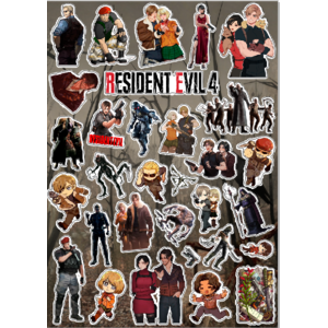 Стикерпак 125 Resident Evil 4. Формат А4
