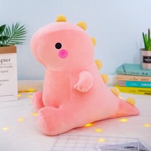 Мягкая игрушка Милый Динозаврик розовый 22 см.