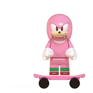 Фигурка Lepin Наклз розовый на скейте: Соник Мания  (Sonic Mania)