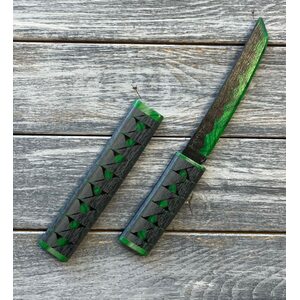Нож Танто Стандофф Малахит v3. (27.5 см.)
