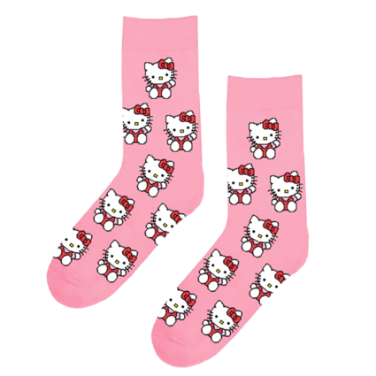 Носки Hello Kitty (2) высокие (32-36, розовые)
